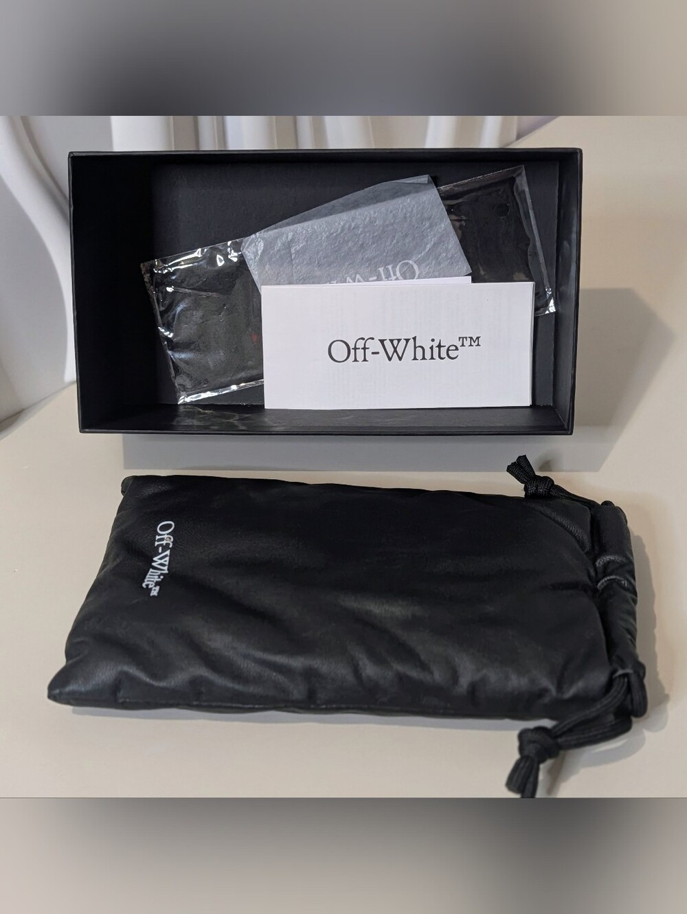 Off-White Eyewear Case Pouch Box & Accessories Set
